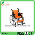 Dobramento leve cadeira de rodas manual para venda